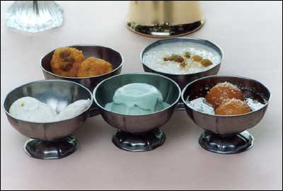 Desserts:Ice creams